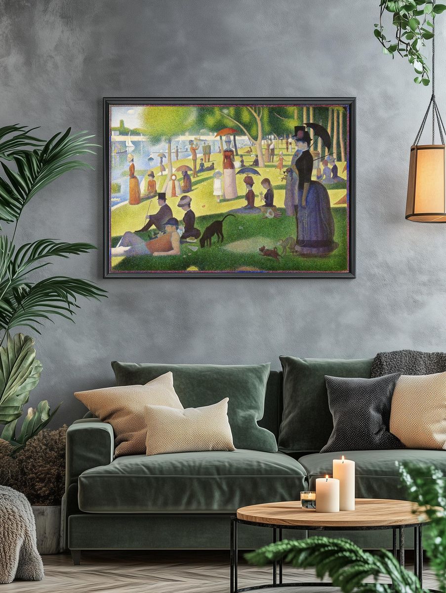 A Sunday Afternoon on the Island of La Grande Jatte — Fine Art Print. — room view 4