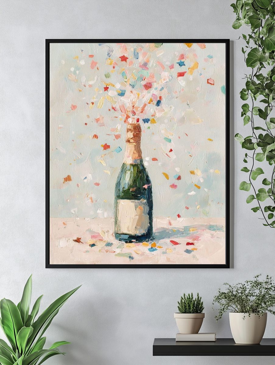 Champagne Celebration — Fine Art Print. — room view 4