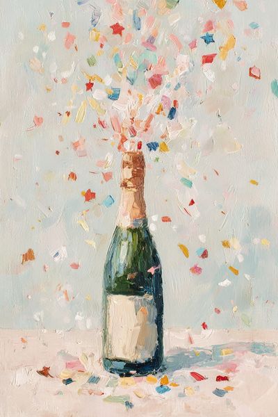 Champagne Celebration — Fine Art Print. poster print