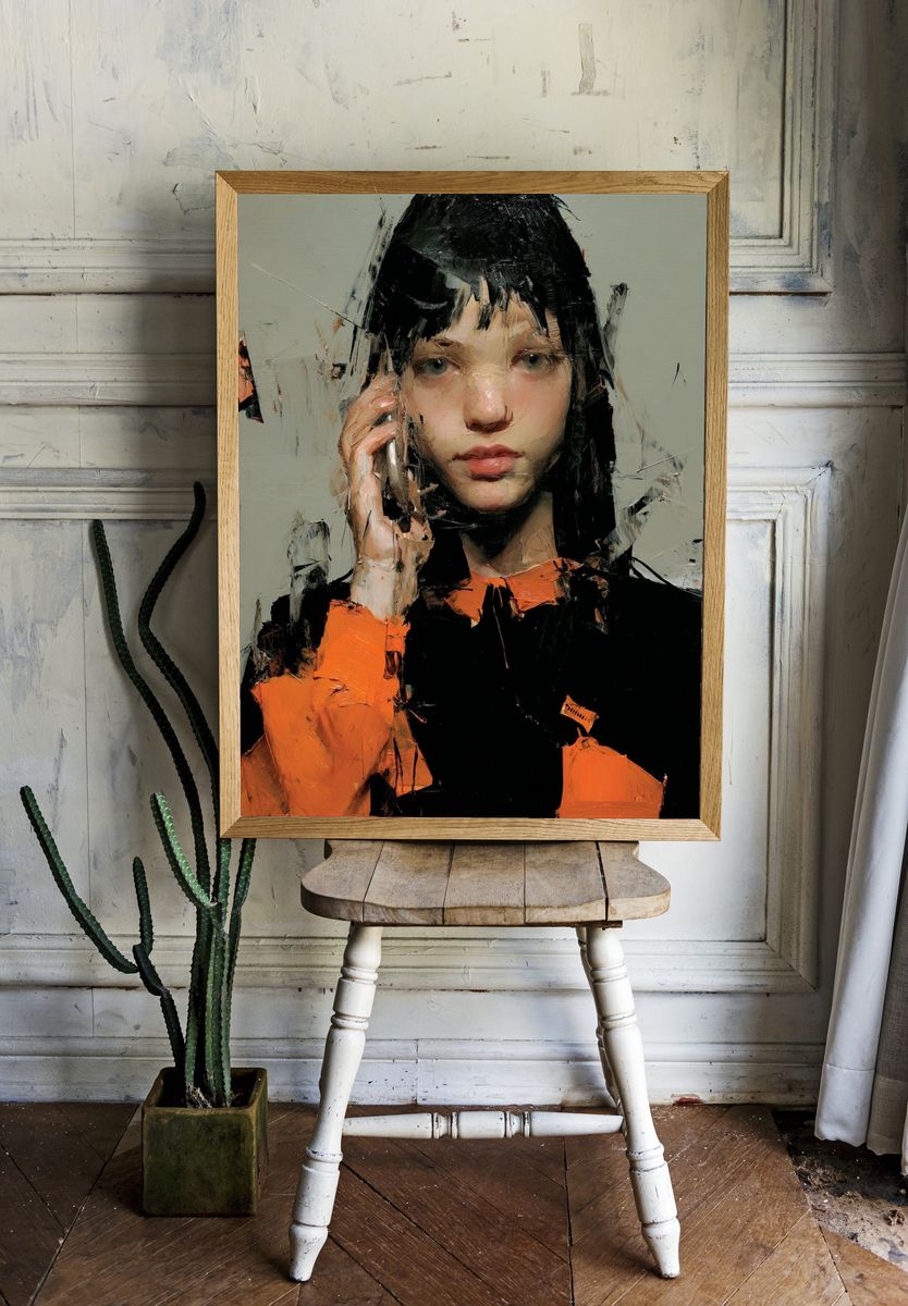 Contemporary Portrait — Fine Art Print. — room view 1