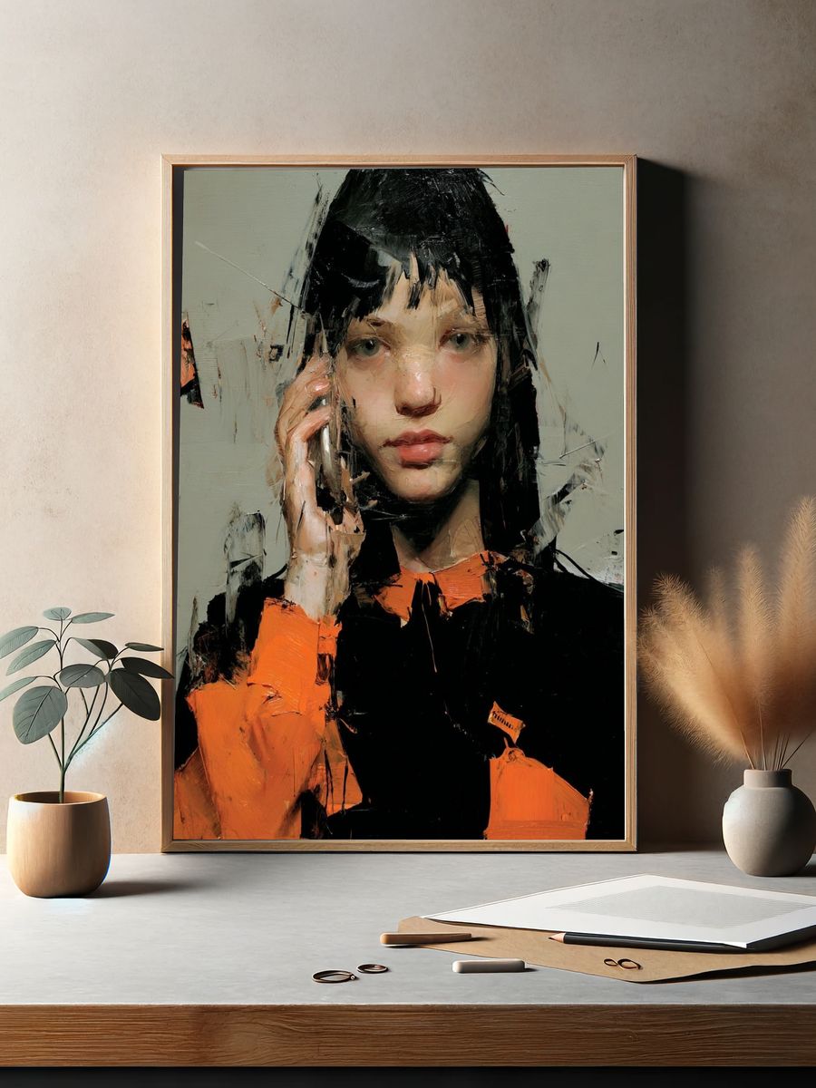Contemporary Portrait — Fine Art Print. — room view 2