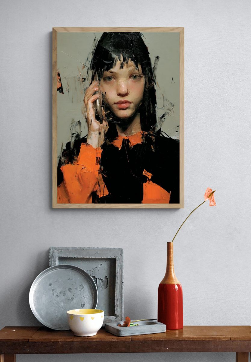Contemporary Portrait — Fine Art Print. — room view 3