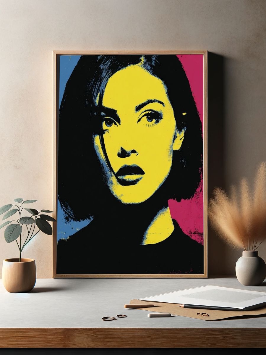 Pop Art Portrait Poster. — room view 2