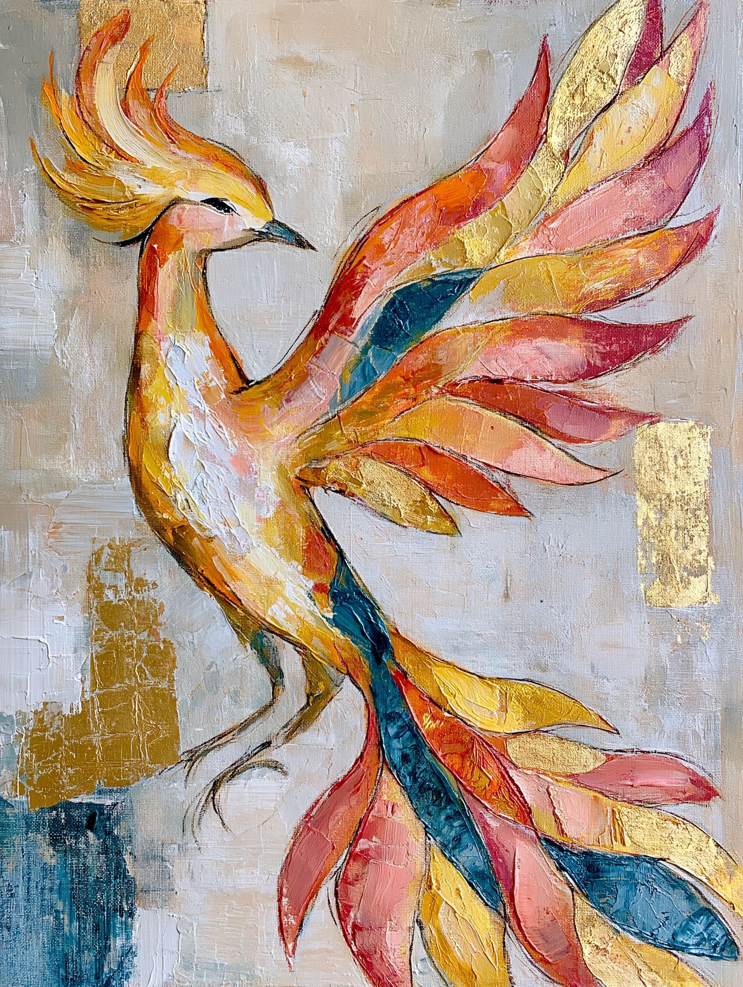 Phoenix Bird Fine-Art Poster. poster detail