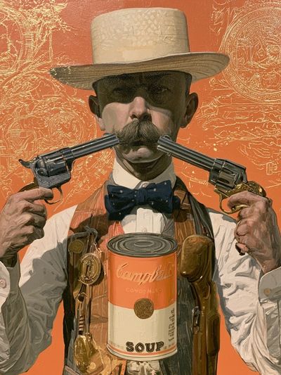 Campbell’s Gunman Pop-Art Poster.