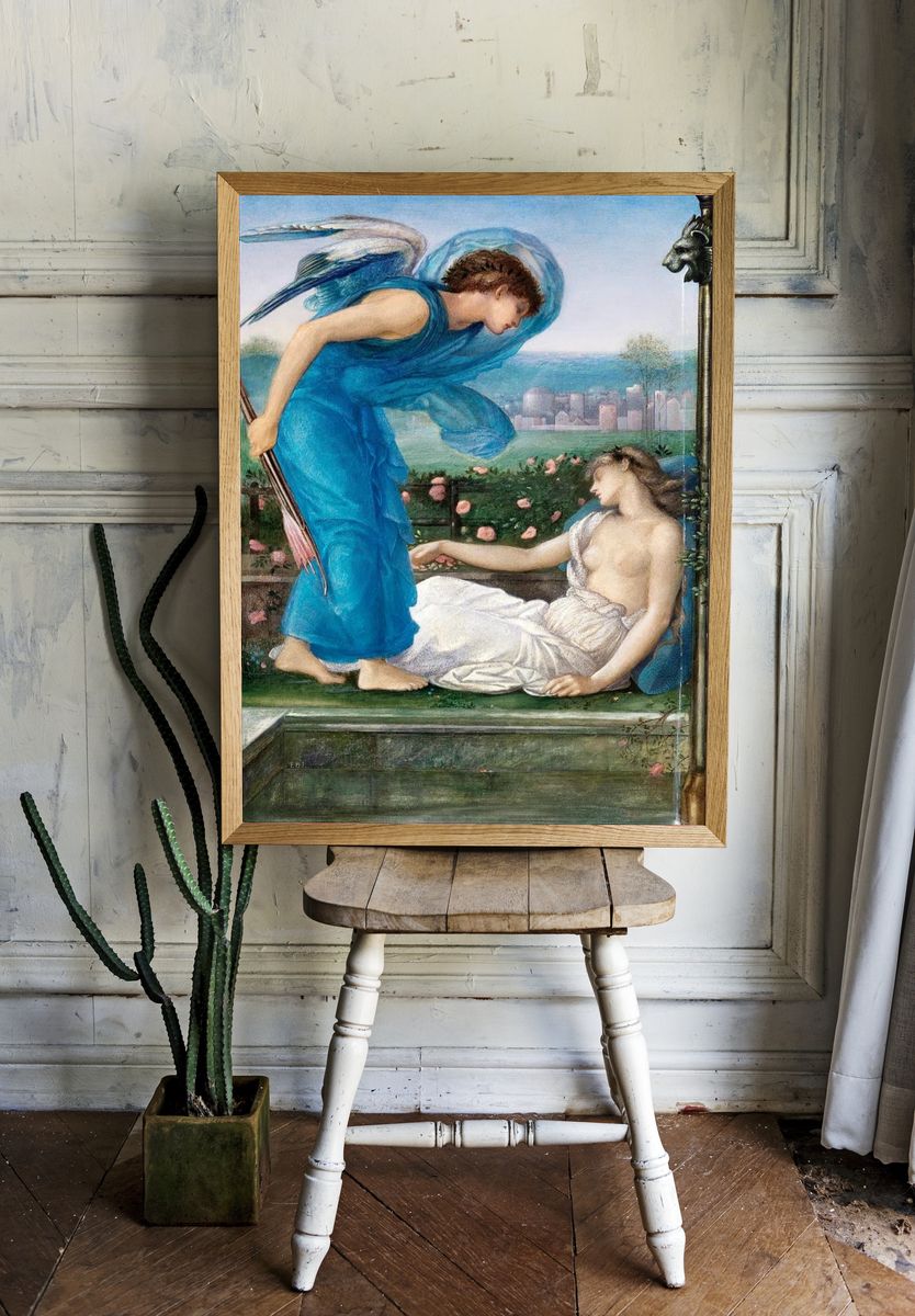 Cupid Psyche (ca. 1870) painting. room preview