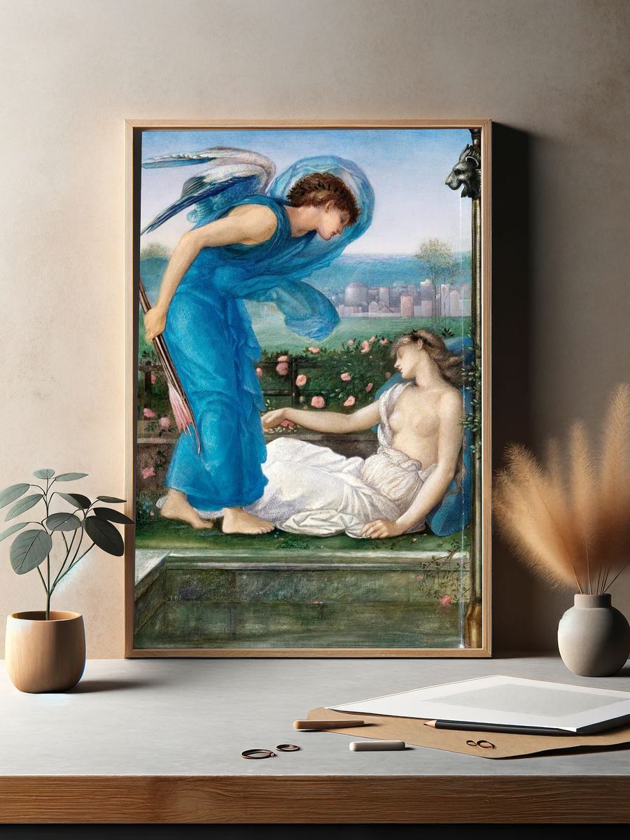 Cupid Psyche (ca. 1870) painting. — room view 2