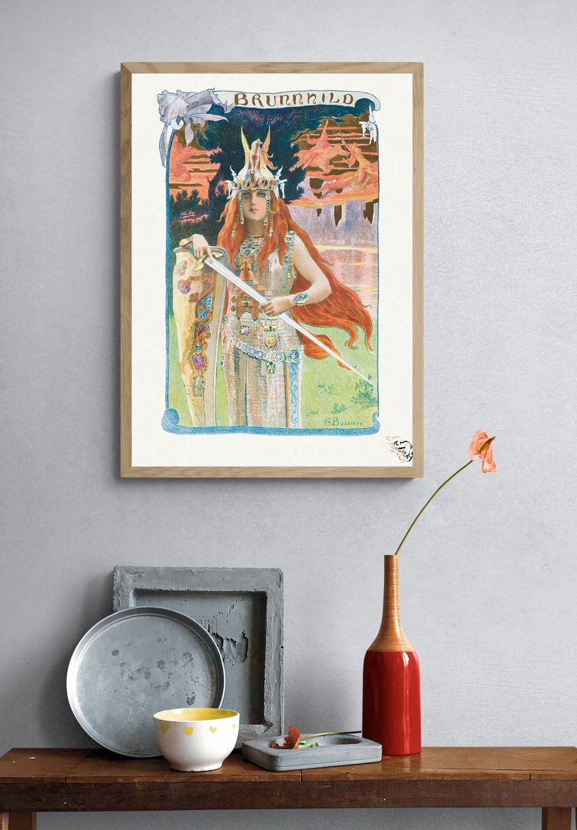 Burnnhild (1899) Gaston Bussière. Original. — room view 3