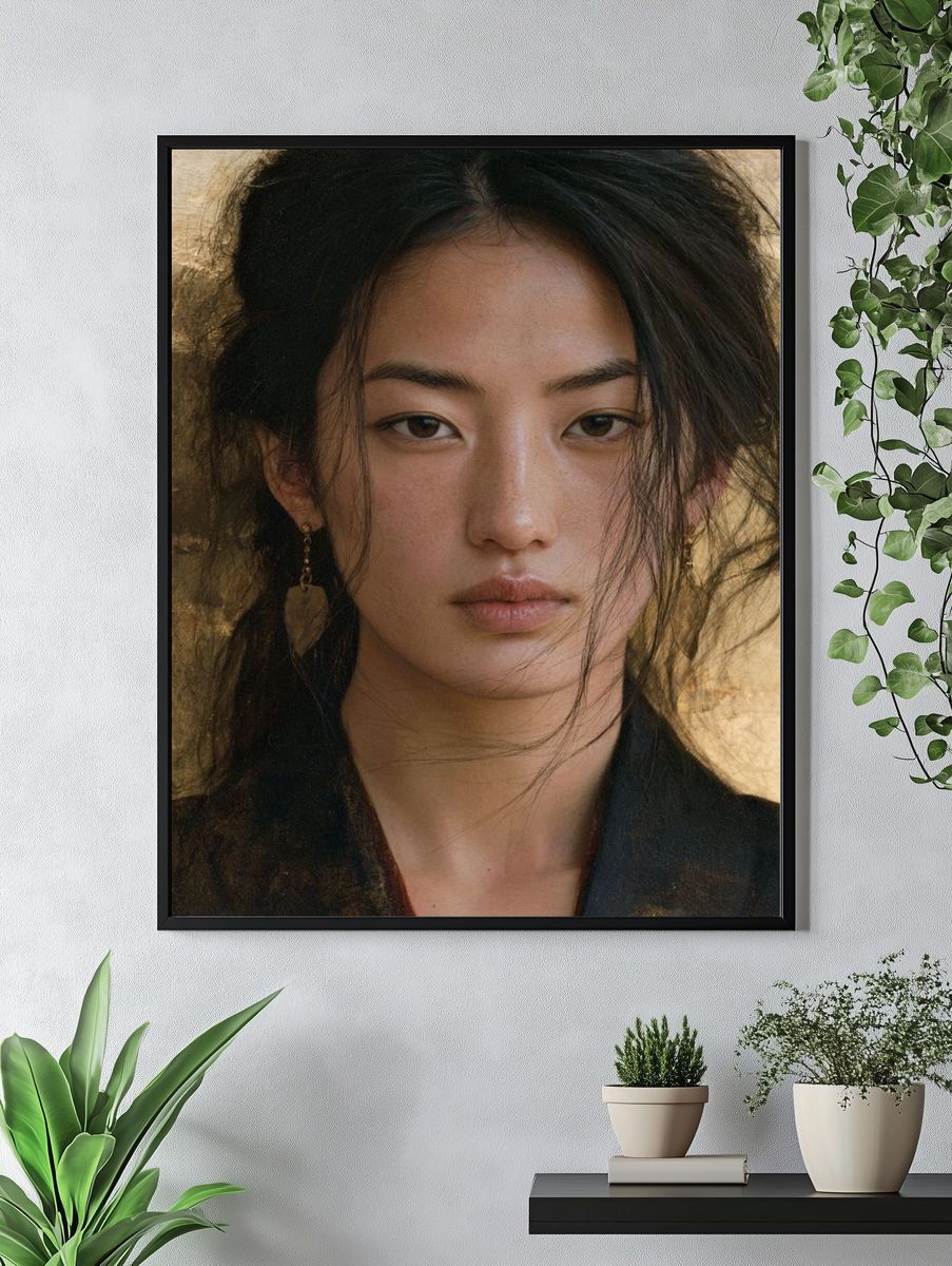 Serene Portrait Fine-Art Poster. — room view 4