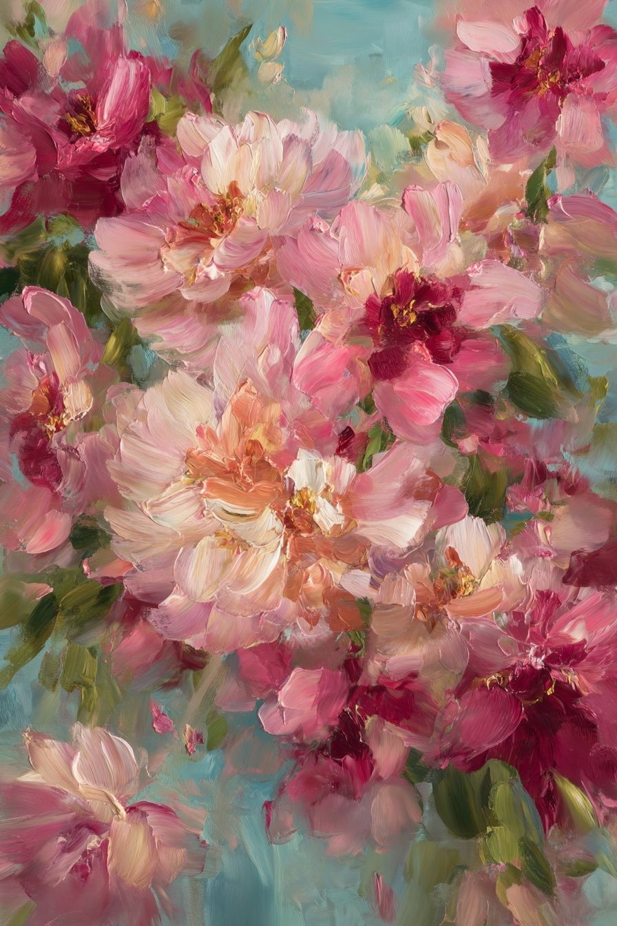 Blooming Peonies — Fine Art Print. poster detail
