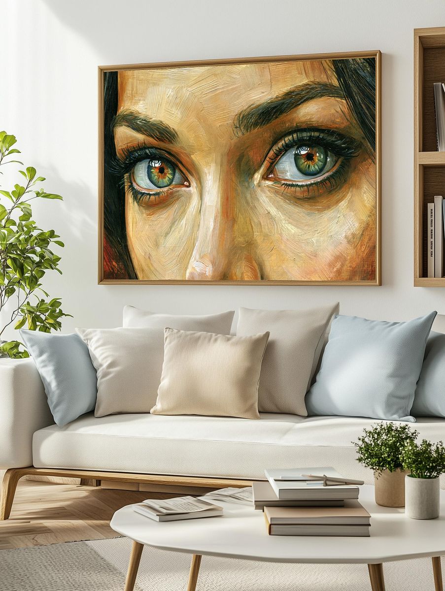 Gaze Portrait Fine-Art Poster. — room view 2