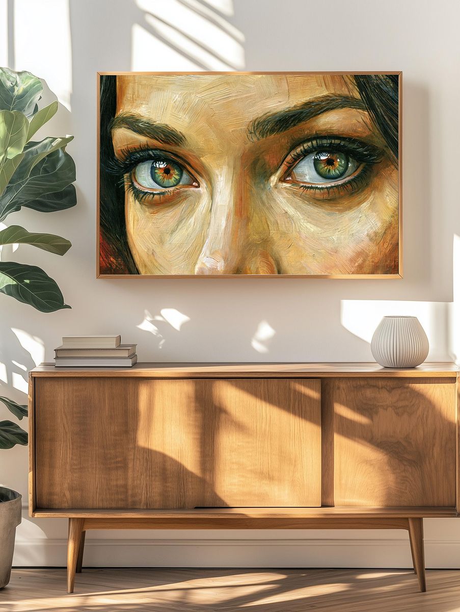 Gaze Portrait Fine-Art Poster. — room view 3
