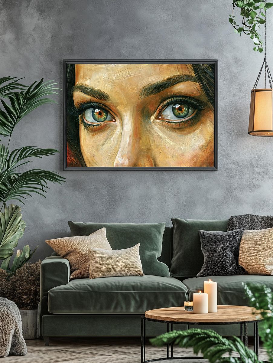 Gaze Portrait Fine-Art Poster. — room view 4