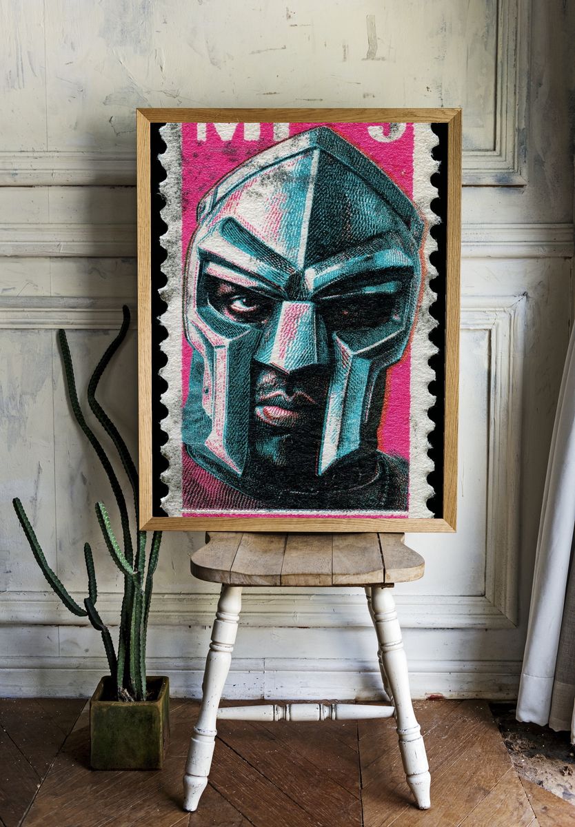 MF-5 Mask Pop-Art Print. room preview