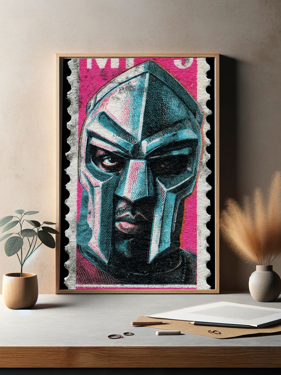 MF-5 Mask Pop-Art Print. — room view 2