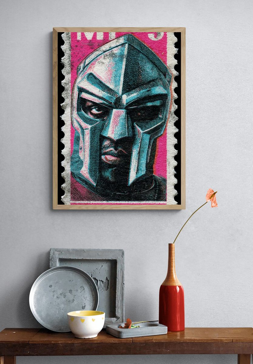 MF-5 Mask Pop-Art Print. — room view 3