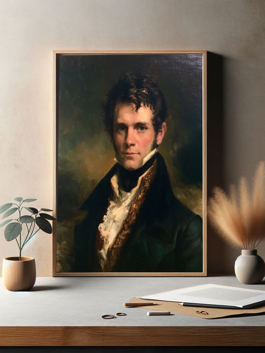 Regency Gentleman Portrait Print. — room view 2
