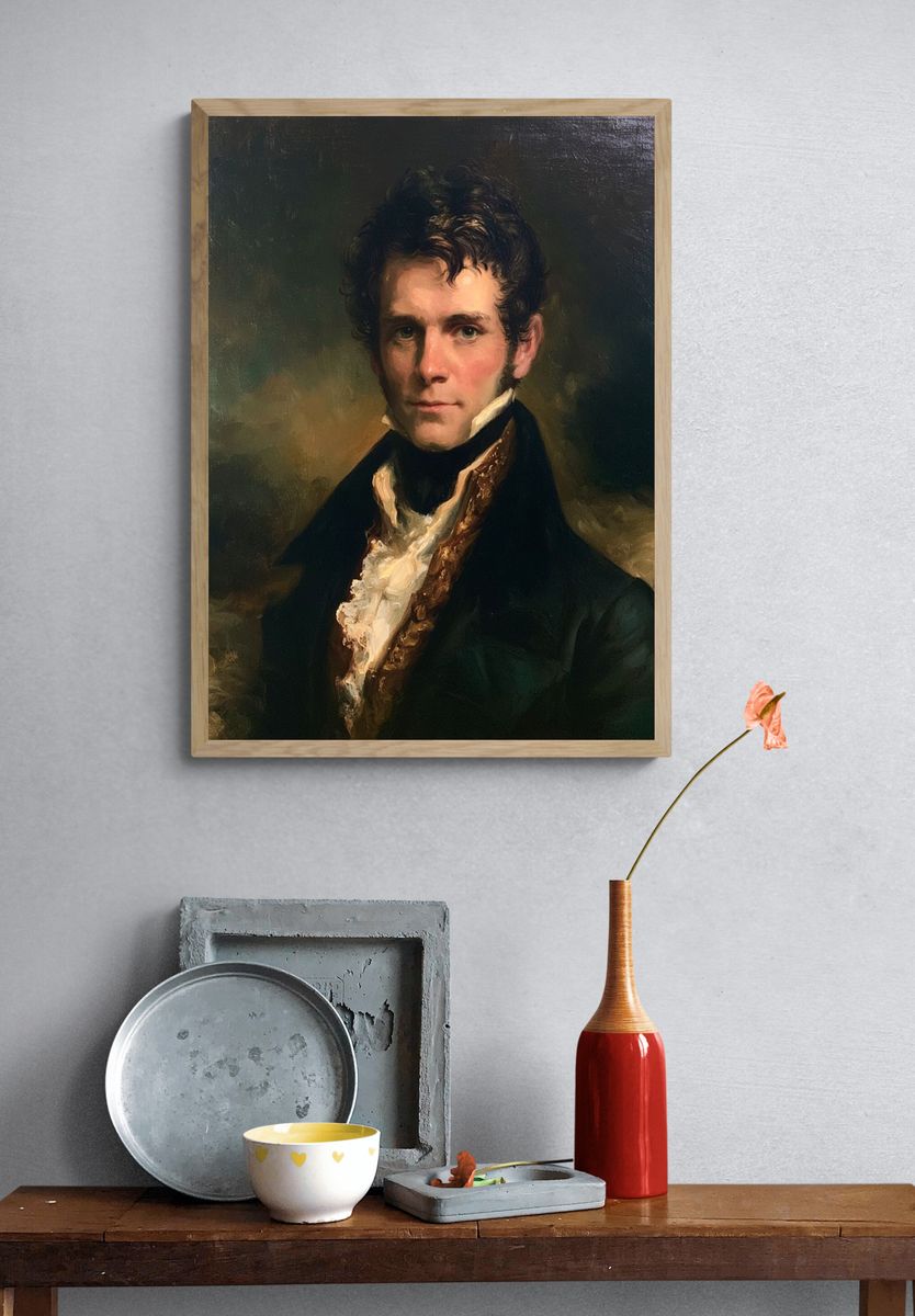 Regency Gentleman Portrait Print. — room view 3