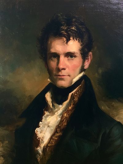 Regency Gentleman Portrait Print. poster