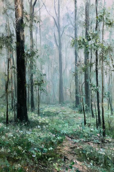 Misty Forest Path Fine-Art Print.