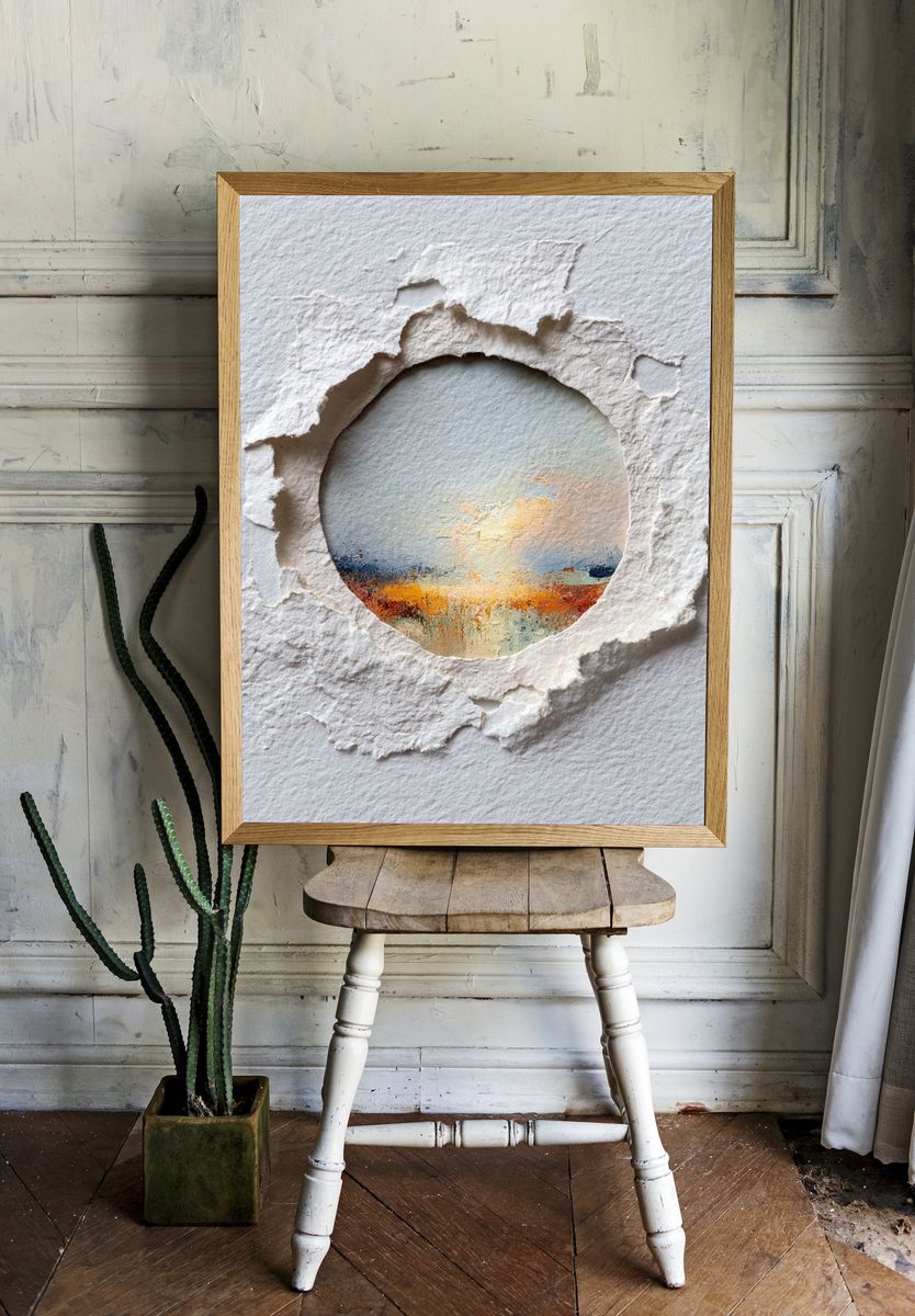 Sunset Horizon — Fine Art Print. — room view 1