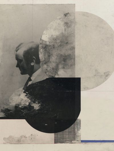 Abstract Portrait Collage Poster. poster