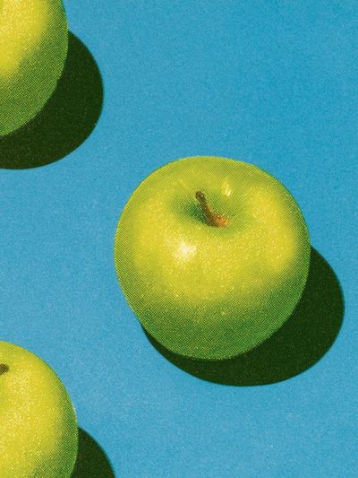 Green Apples Pop Art Print. poster
