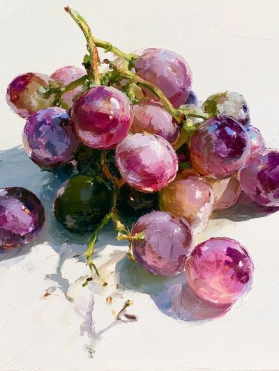 Purple Grapes Still Life Print.