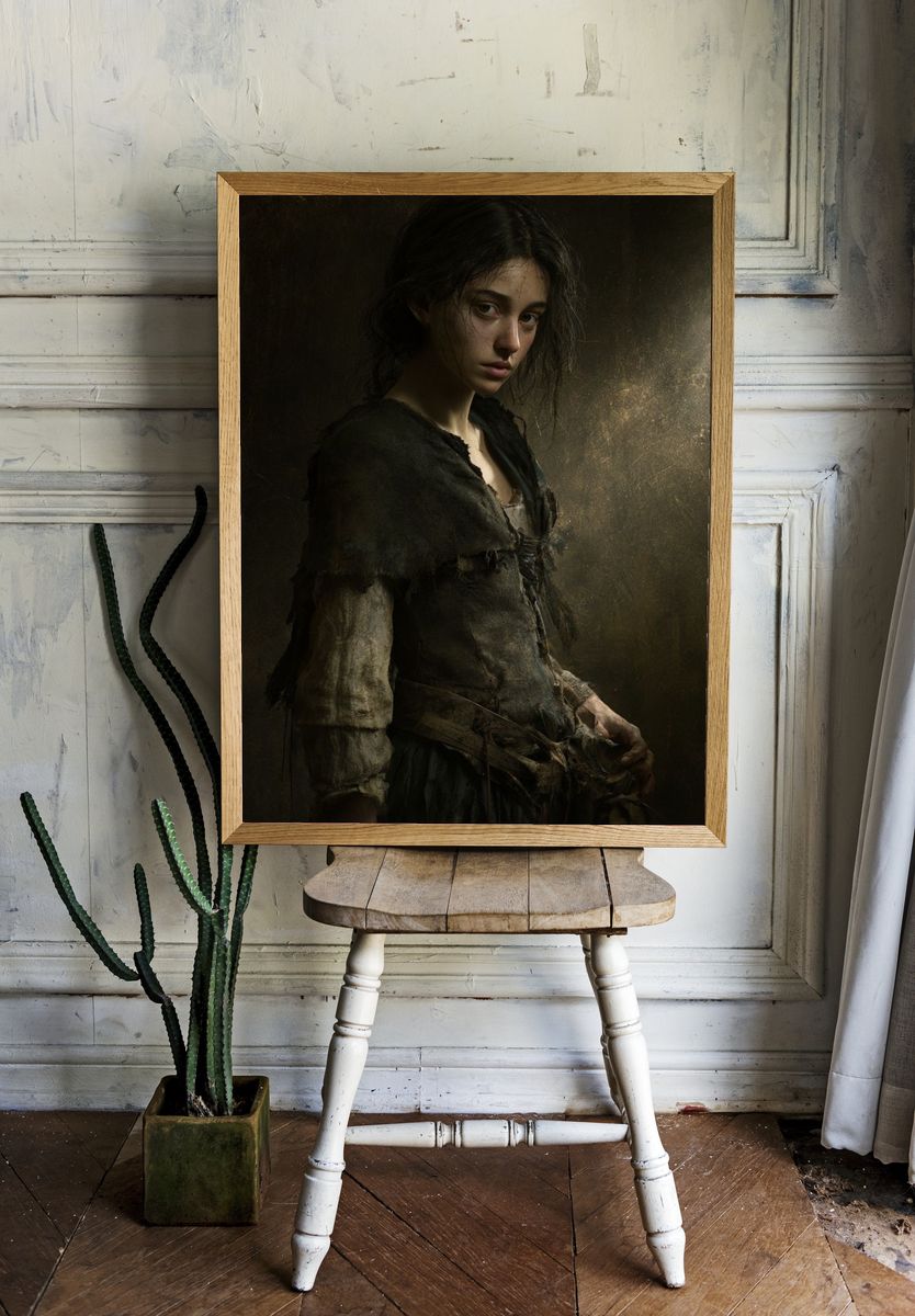 Gothic Portrait Fine-Art Poster. room preview