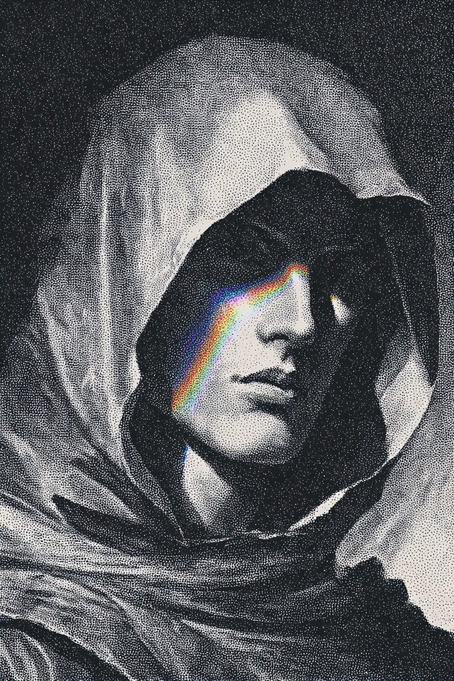 Mysterious Figure — Fine Art Print. poster — fine-art art