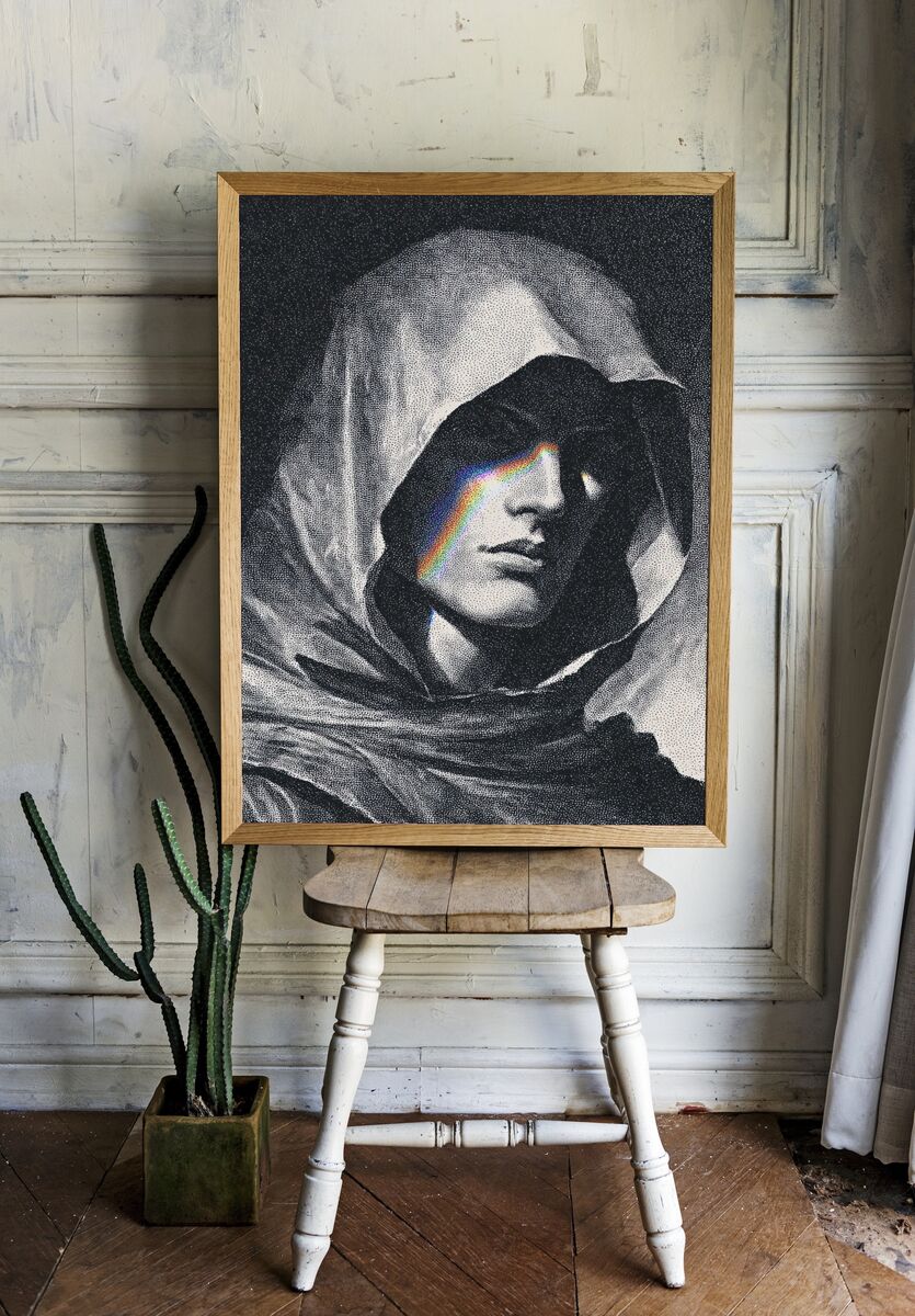 Mysterious Figure — Fine Art Print. — room view 1
