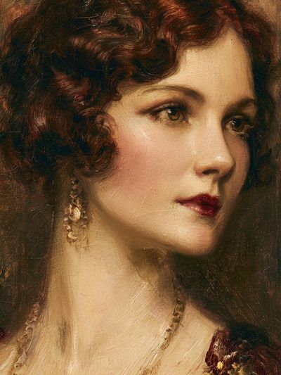 Elegant Woman Portrait Print.