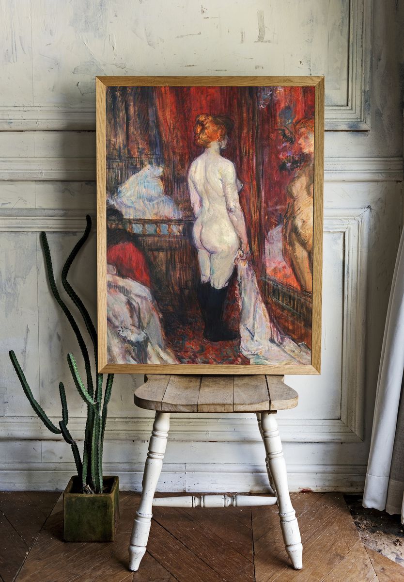 Nude Woman in a Room — Fine Art Print. — room view 1
