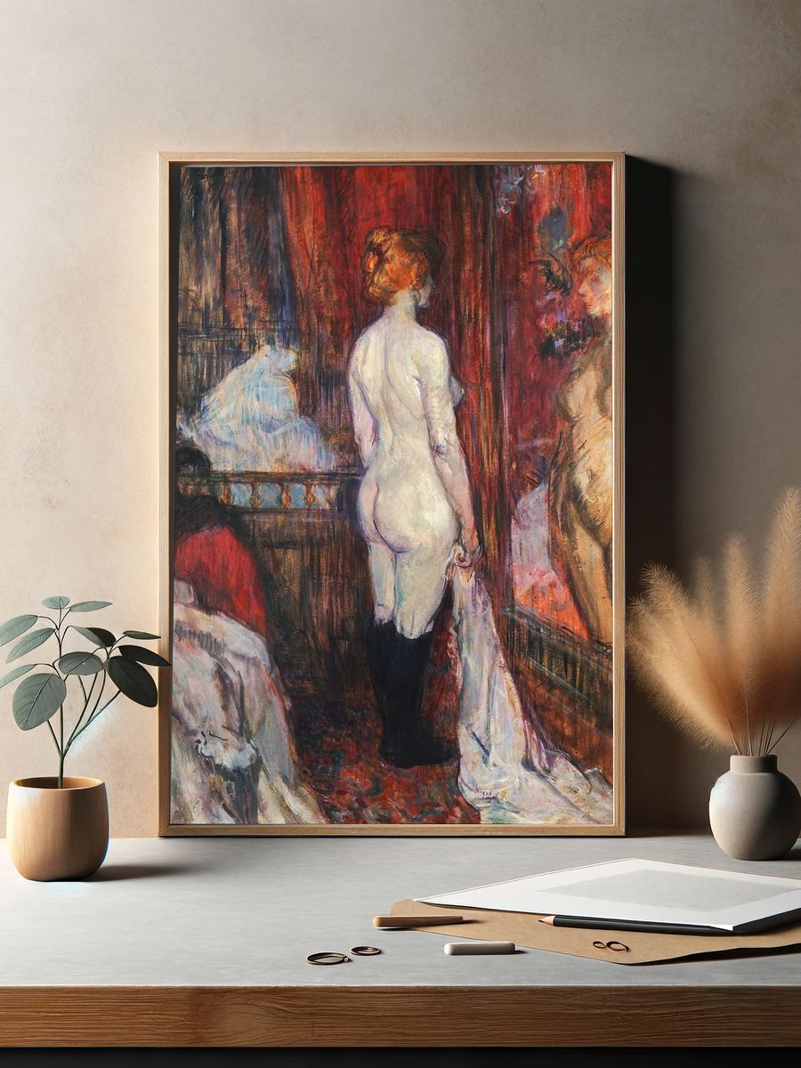 Nude Woman in a Room — Fine Art Print. — room view 2