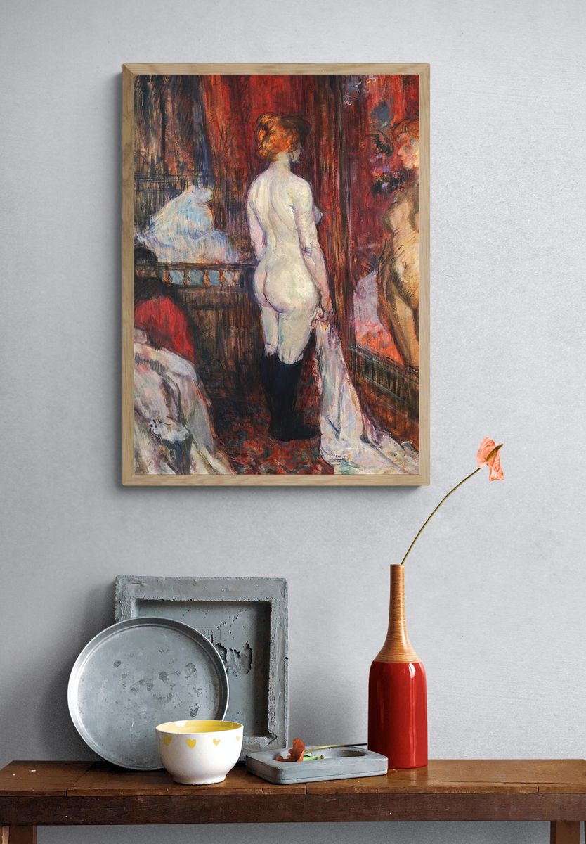 Nude Woman in a Room — Fine Art Print. — room view 3