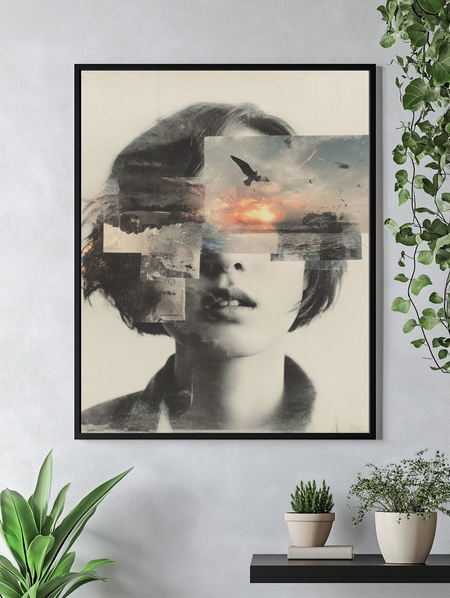 Surreal Portrait — Fine Art Print. — room view 4
