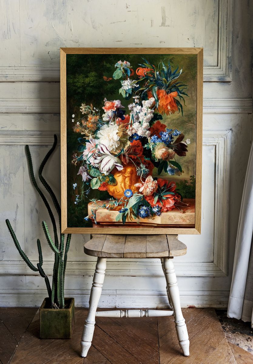 Bouquet Flowers Urn (1724) high. room preview