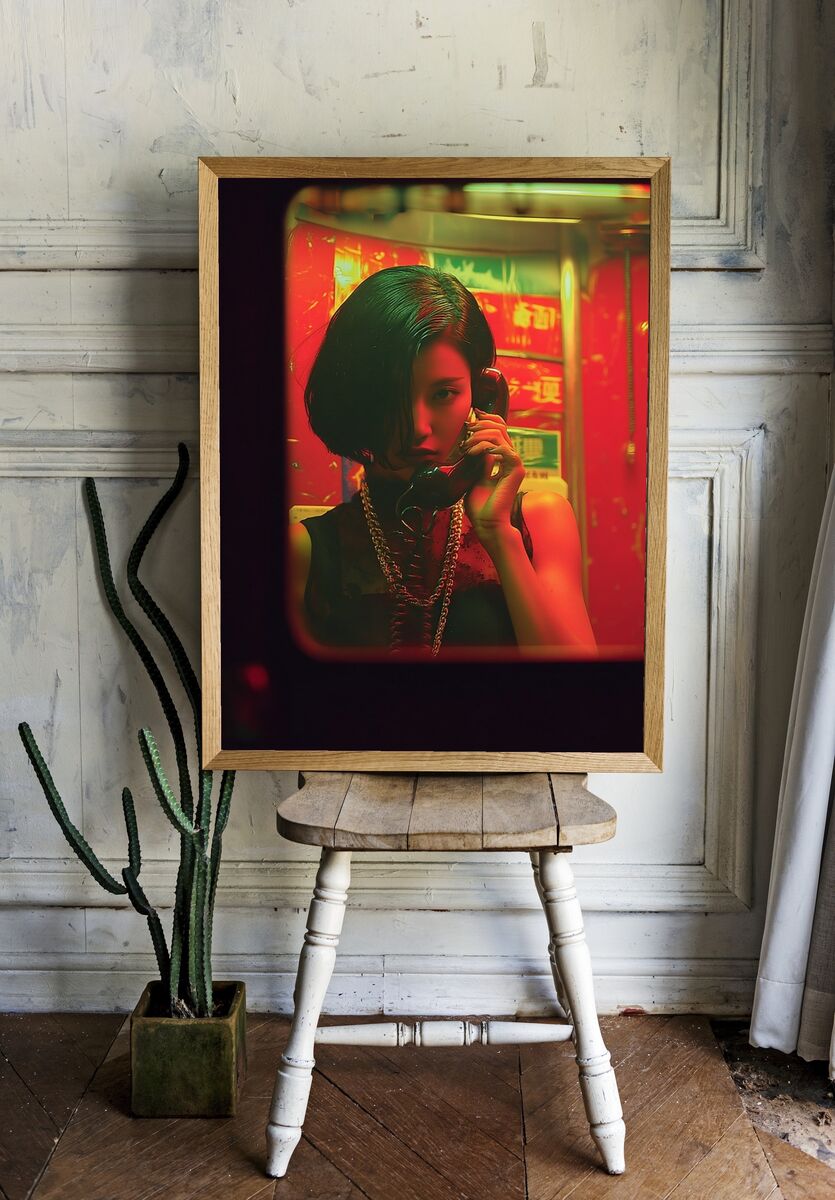 Urban Phone Booth — Fine Art Print. — room view 1