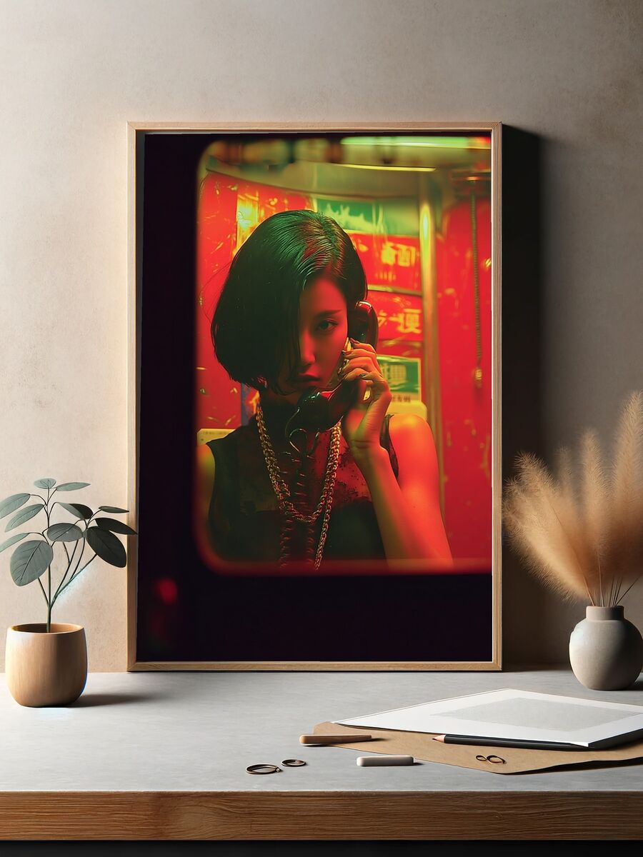 Urban Phone Booth — Fine Art Print. — room view 2