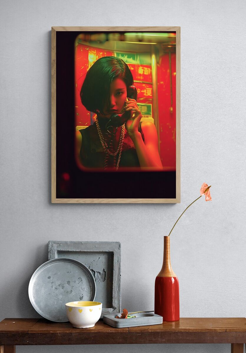 Urban Phone Booth — Fine Art Print. — room view 3