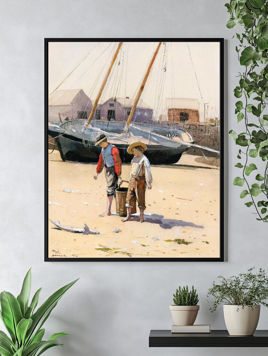 Basket Clams (1873) Winslow Homer. — room view 4