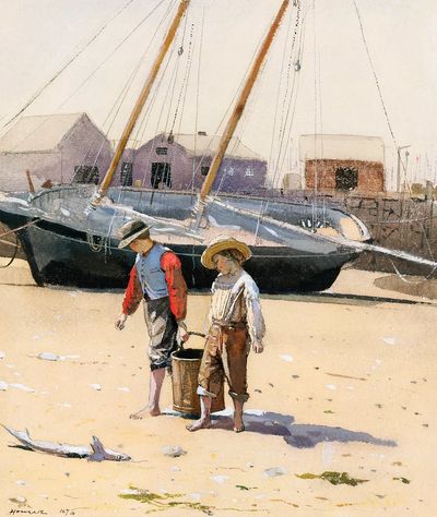 Basket Clams (1873) Winslow Homer.
