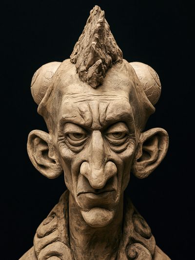Gothic Clay Portrait Print.