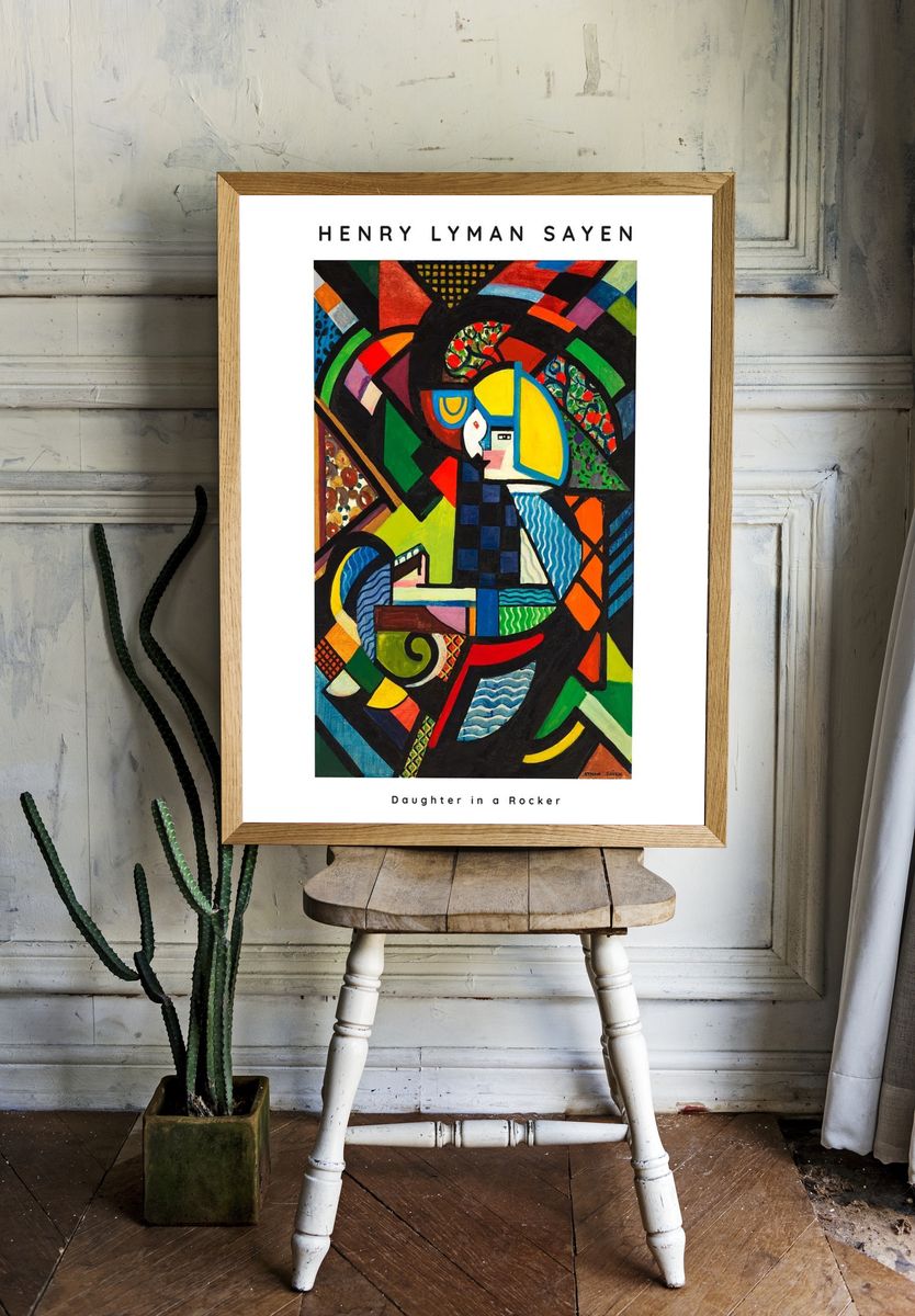 Henry Lyman Sayen abstract painting. — room view 1