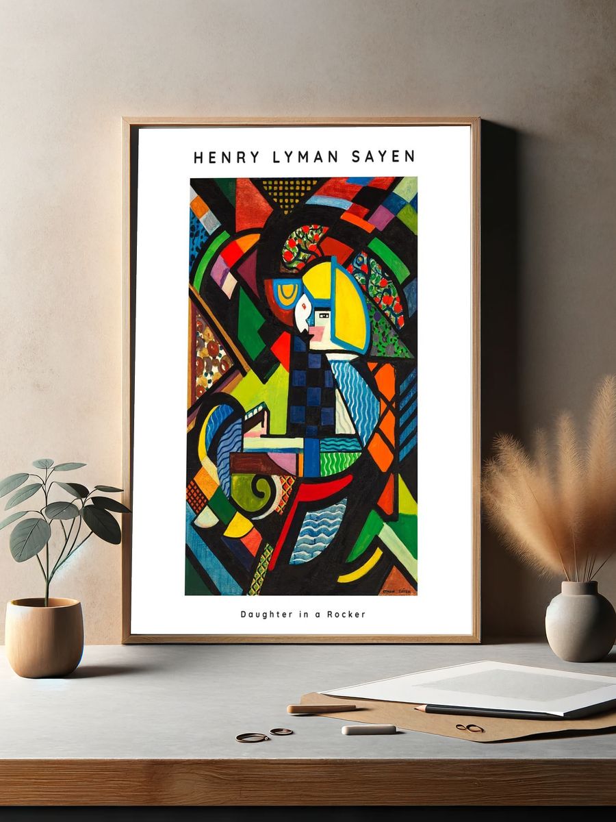 Henry Lyman Sayen abstract painting. — room view 2