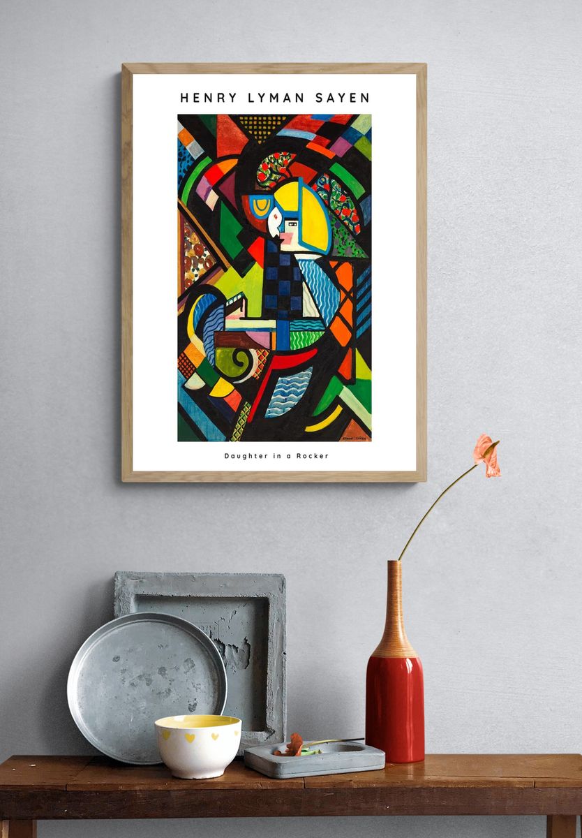 Henry Lyman Sayen abstract painting. — room view 3