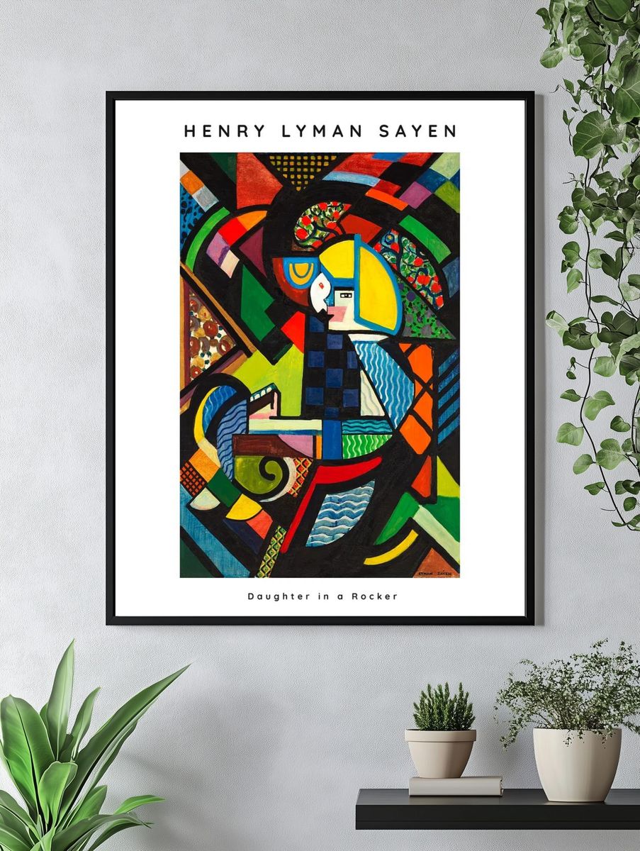Henry Lyman Sayen abstract painting. — room view 4