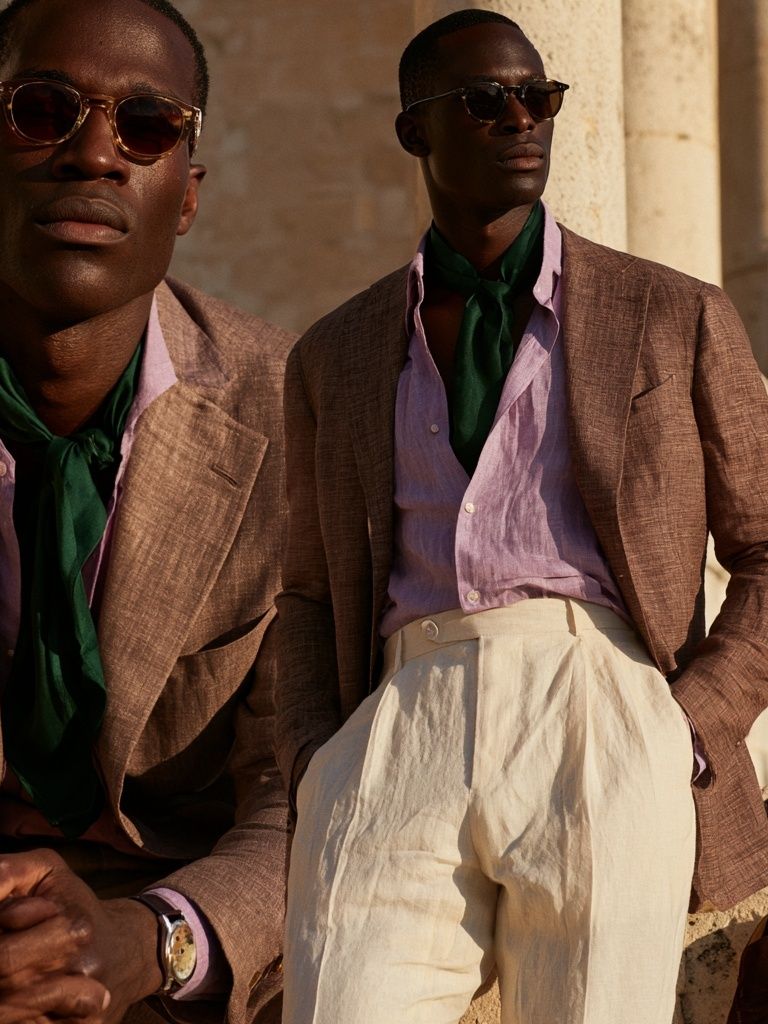 Elegant Menswear Portrait Poster. poster detail