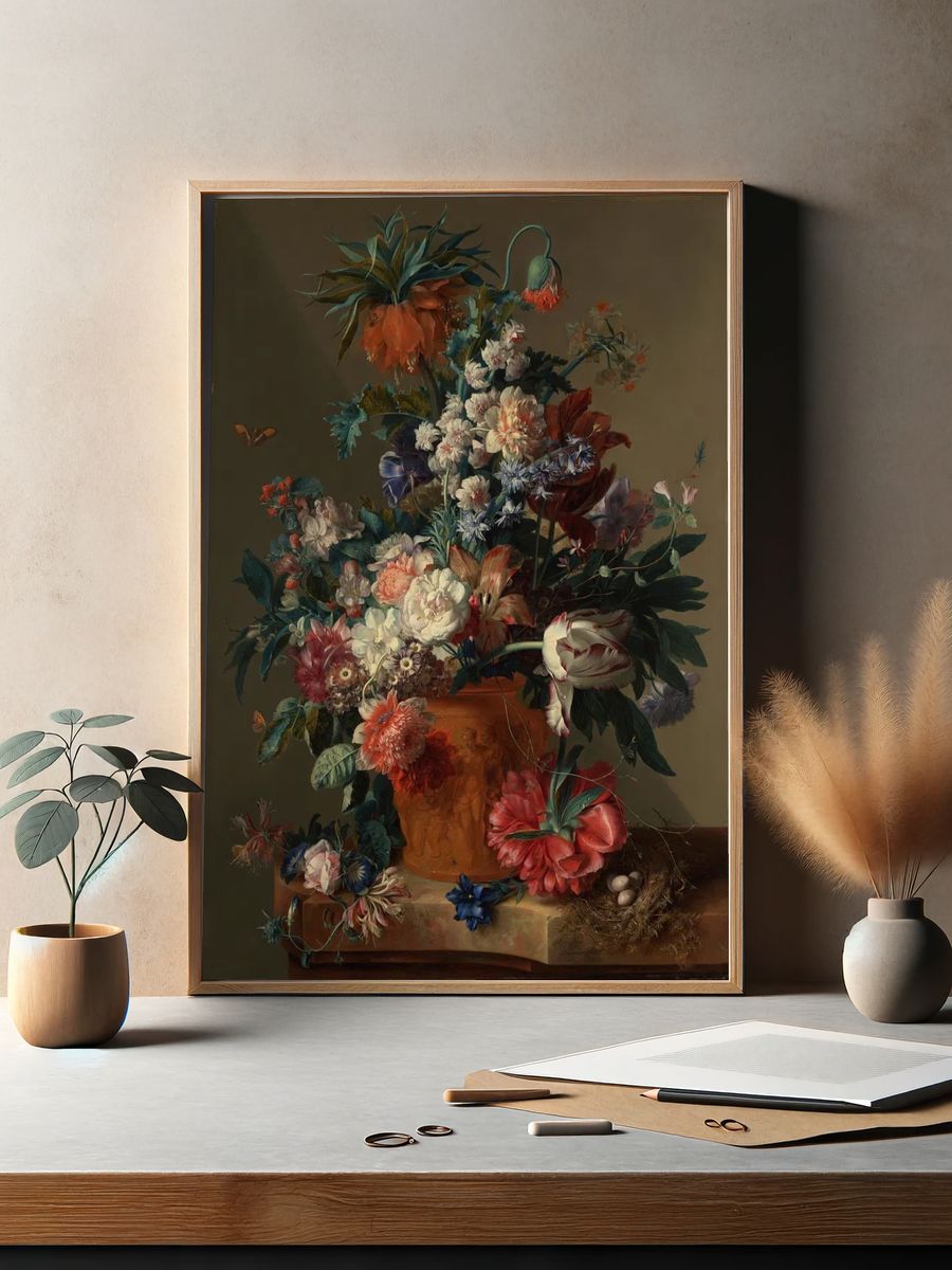Vase Flowers Jan van Huysum. — room view 2