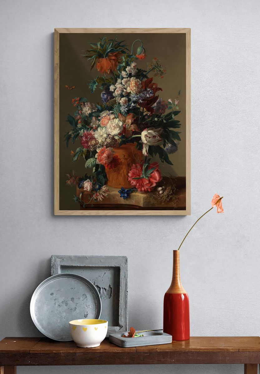 Vase Flowers Jan van Huysum. — room view 3